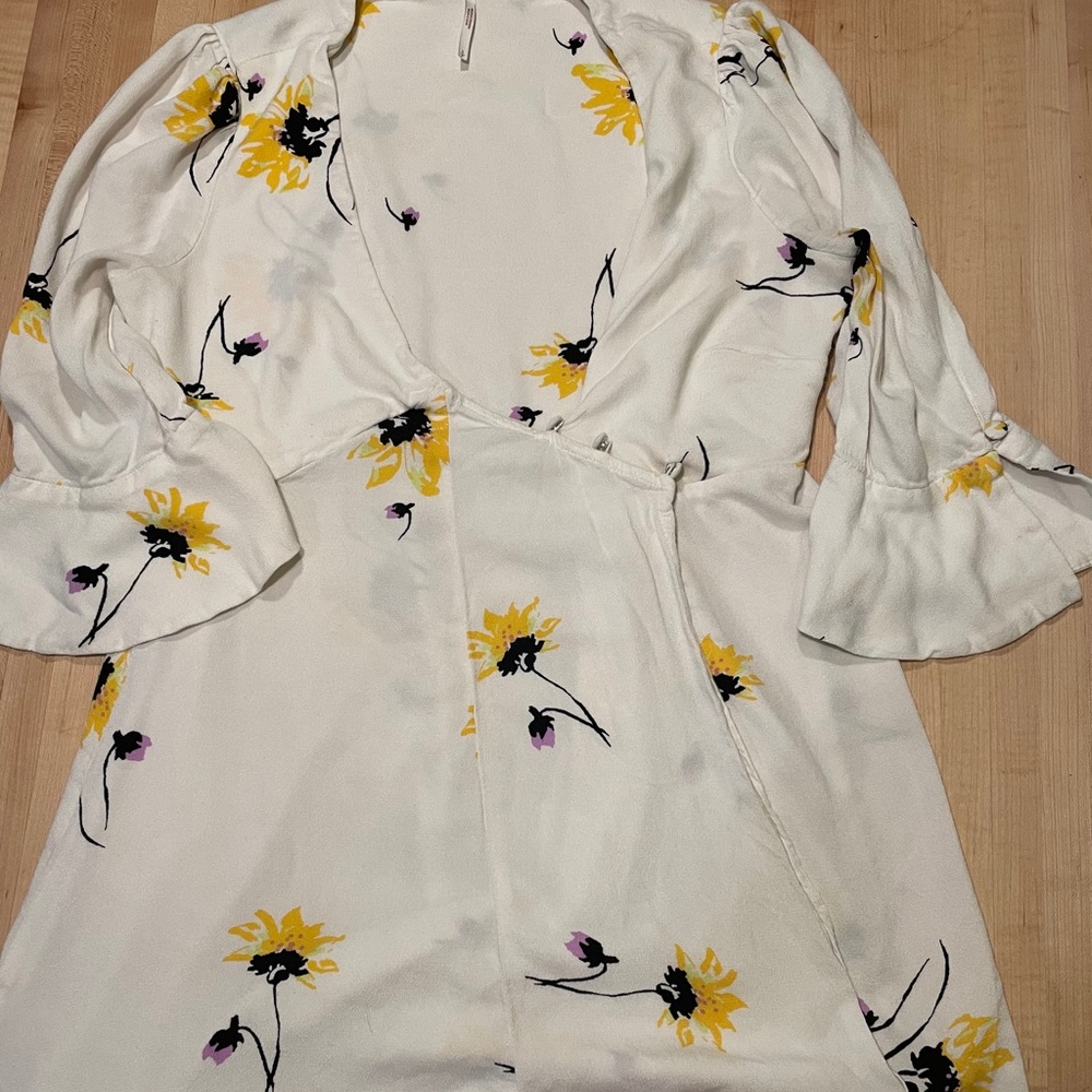 Free People deep V dress